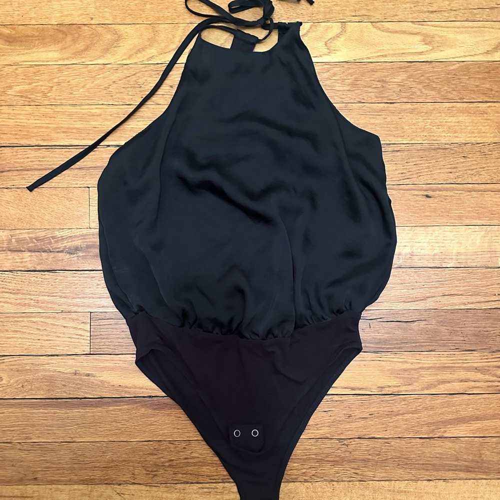 Abercrombie & Fitch Black Halter Bodysuit